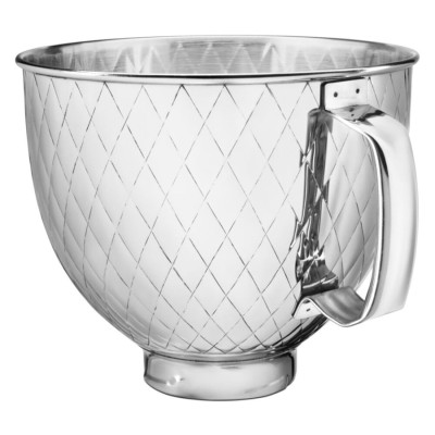 Чаша металева KitchenAid 4,8 л 5KSM5SSBQB стьобаний візерунок