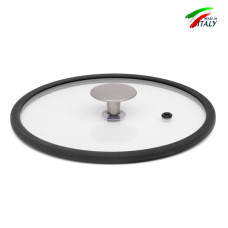 Кришка скляна з силіконовим обідком TVS Terra Italia 20 см (9465120003G201)