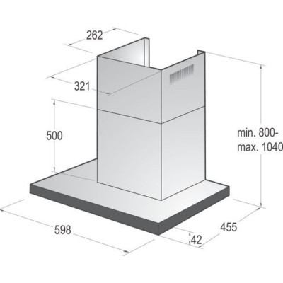 Вытяжка пристенная Gorenje WHT6SYB