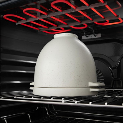 Чаша керамічна з кришкою, для випікання хліба KitchenAid 4,7 л 5KSM2CB5BGS