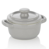 Форма для запікання керамічна з кришкою KELA Malin, Ø 10 х 8 см (15290)