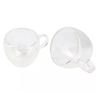 Набір склянних чашок Bergner Coffee & tea lovers, 100 мл, 2 шт (BG-20114-MM)