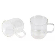 Набір склянних чашок Bergner Coffee & tea lovers, 230 мл, 2 шт (BG-20115-MM)