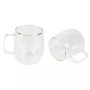 Набір склянних чашок Bergner Coffee & tea lovers, 400 мл, 2 шт (BG-20116-MM)