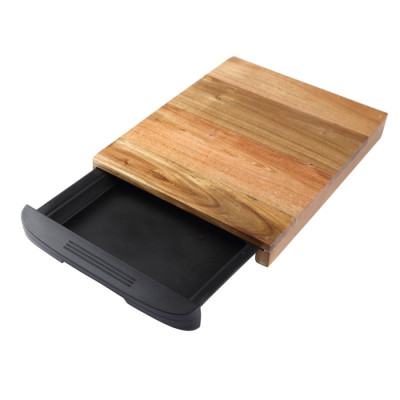 Дошка для нарізання Bergner Natural, 38х24,5 см, акація (BG-4926)
