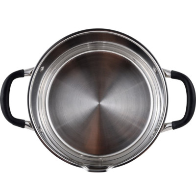 Каструля з кришкою Bergner  MasterPro Foodies collection, 5 л (BGMP-1502-BK)