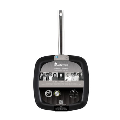 Сковорода гриль Bergner  MasterPro Foodies collection, 28х28 см (BGMP-3510)