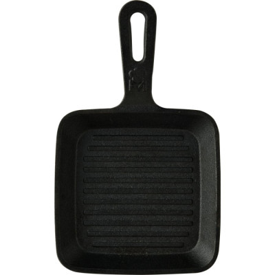 Сковорода чавунна міні з сервер. дошкою Bergner MasterPro Cook and share, 13,7 см, квадратна (BGMP-3808-4)