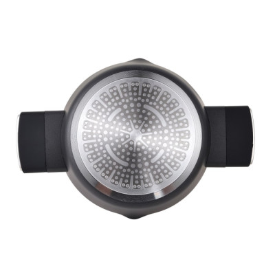 Каструля з кришкою Bergner Ion plus, 24 см, 3.5 л (BG-35911-BK)