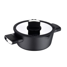 Каструля з кришкою Bergner Ion plus, 24 см, 3.5 л (BG-35911-BK)