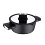 Каструля з кришкою Bergner Ion plus, 24 см, 3.5 л (BG-35911-BK)