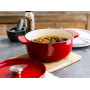 Каструля чавунна з кришкою KitchenAid, 22 см, 3,3 л, червона (CC006057-001)