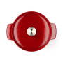 Каструля чавунна з кришкою KitchenAid, 22 см, 3,3 л, червона (CC006057-001)