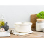 Каструля чавунна з кришкою KitchenAid, 22 см, 3,3 л, колір мигдальний крем (CC006056-001)