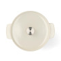 Каструля чавунна з кришкою KitchenAid, 26 см, 5,2 л, колір мигдальний крем (CC006059-001)