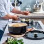 Каструля чавунна з кришкою KitchenAid, 26 см, 5,2 л, чорна (CC006061-001)