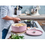 Каструля чавунна з кришкою KitchenAid, 22 см, 3,3 л, колір суха троянда (CC007430-001)