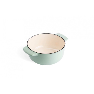 Каструля чавунна з кришкою KitchenAid, 22 см, 3,3 л, колір фісташковий (CC007433-001)