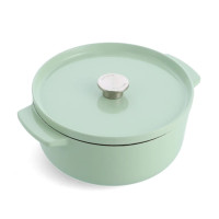 Каструля чавунна з кришкою KitchenAid, 26 см, 5,2 л, колір фісташковий (CC007434-001)