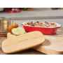 Форма для випічки керамогранітна з кришкою KitchenAid 0,9 л. червона (CC006104-001)