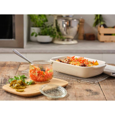 Форма для випічки керамогранітна з кришкою KitchenAid 1,9 л. бежева  (CC006107-001)