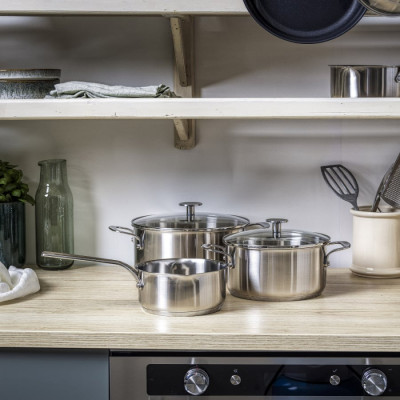 Набір посуду KitchenAid, 5 пр, 16/20/24 см, 1,5/3,1/4,8 л  (CC005088-001)