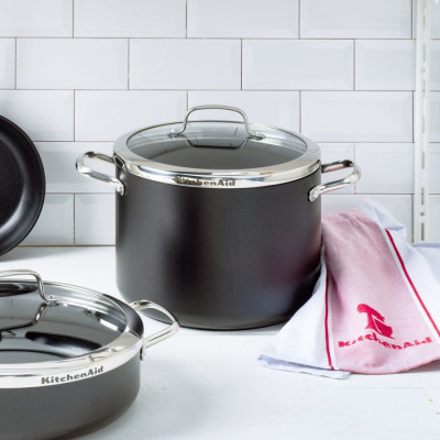 Кастрюля с крышкой KitchenAid Aluline, 24 см, 8 л (CC001258-001)