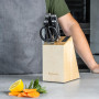 Набір ножів з підставкою KitchenAid Classic, 6 предметів  і точило (KO6PSTSNOBG)