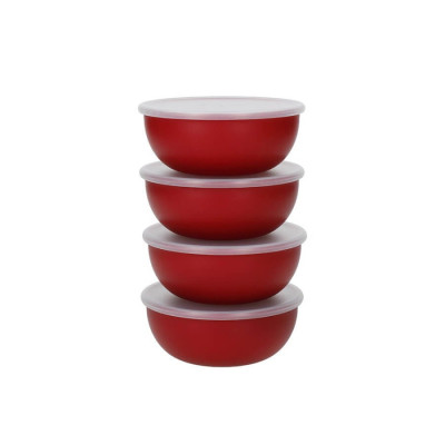 Набір мисок-приправниць з кришками KitchenAid Universal, 4 шт, 28 гр, червоний (KQG177BXERE)