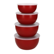 Набір мисок з кришками KitchenAid Universal, 4 шт, 355/591/828/1065 мл (KQG176OSERE)