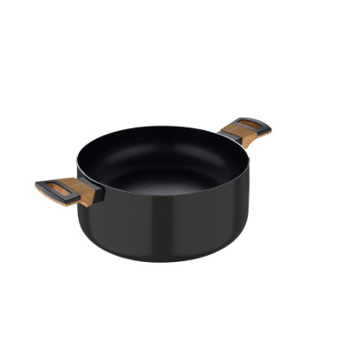 Каструля з кришкою Bergner Earth black, 20 см, 2.5 л (BG-32035-BK)