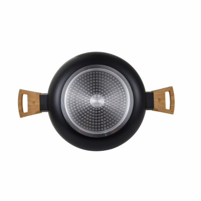 Каструля з кришкою Bergner Earth black, 24 см, 4.3 л (BG-32036-BK)