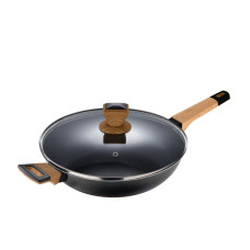 Сотейник з кришкою Bergner Earth black, 28 см (BG-34628-BK)