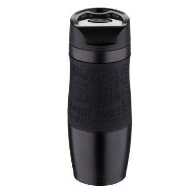 Термокружка Bergner Walking anywhere, 400 мл (BG-37518-MBK)