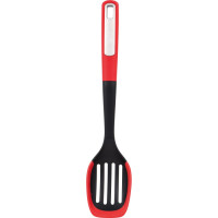 Ложка кулінарна з прорізами Bergner Mars, 34 см (BG-38871-RD)