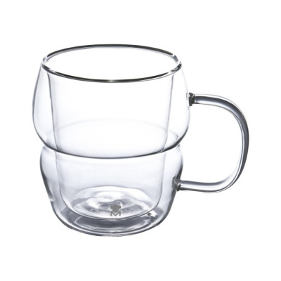 Набір чашок з подвійними стінками Bergner MasterPro Mixology, 450 мл, 2 шт (BGMP-20206)