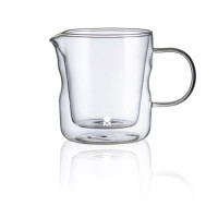 Молочник з подвійними стінками Bergner MasterPro Mixology, скло, 440 мл (BGMP-20210)