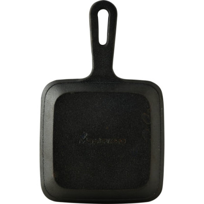 Сковорода-гриль чавунна з дошкою для сервіровки Bergner MasterPro, 13.7x22.2 см (BGMP-3808-EM)