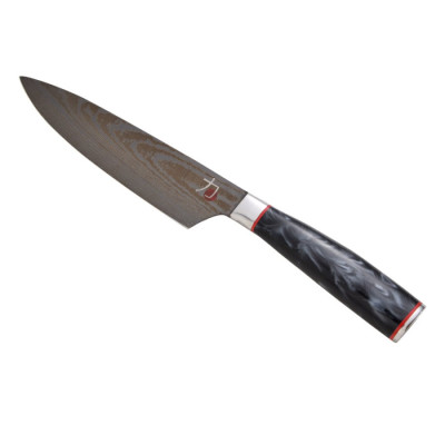 Ніж кухонний Bergner MasterPro Tetsu, чорний, 20 см (BGMP-4126-MBK)