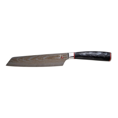 Ніж кухонний накірі Bergner MasterPro Tetsu, чорний, 20 см (BGMP-4127-MBK)