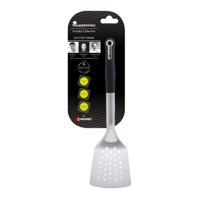 Лопатка кулінарна з прорізами Bergner MasterPro Foodies collection, 33.6 см (BGMP-4859)