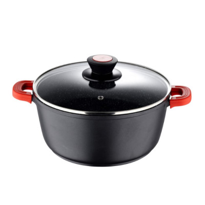 Каструля з кришкою Bergner Chroma, 28 см, 6 л (BG-30116-BK)