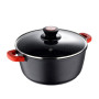 Каструля з кришкою Bergner Chroma, 28 см, 6 л (BG-30116-BK)