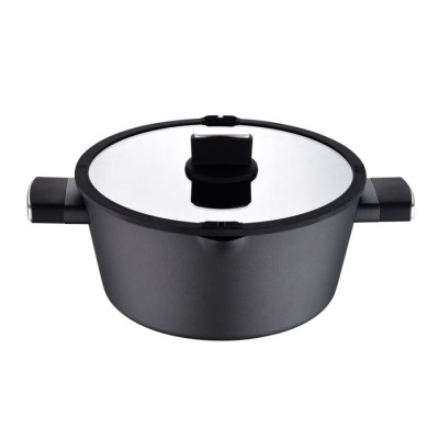 Каструля з кришкою Bergner Ion, 6 л (BG-35802-BK)