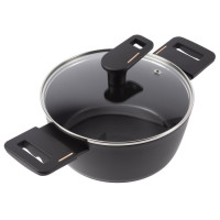 Каструля з кришкою Bergner Copper, 24 см (BG-30294-BK)