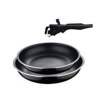 Набір сковорідок зі знімною ручкою Bergner Click&cook, 22/26 см (BG-31605-BK)