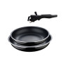 Набір сковорідок зі знімною ручкою Bergner Click&cook, 22/26 см (BG-31605-BK)