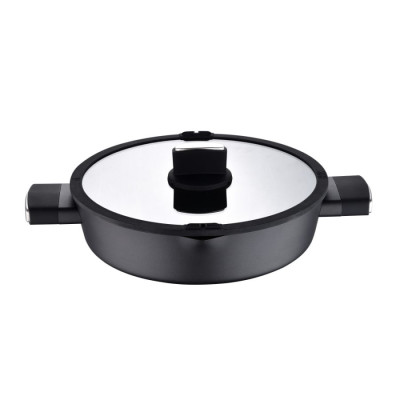 Сотейник з кришкою Bergner Ion, 3.37 л (BG-35803-BK)