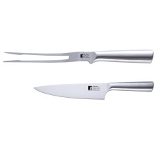 Набір ніж та виделка для м'яса Bergner Bbq lovers, 2 предмета (BG-40220-MM)