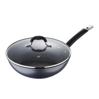Сковорода вок з кришкою Bergner MasterPro Home edition, 28 см (BGMP-3289-BK)